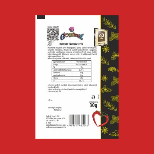 Halászlé fűszerkeverék Kt