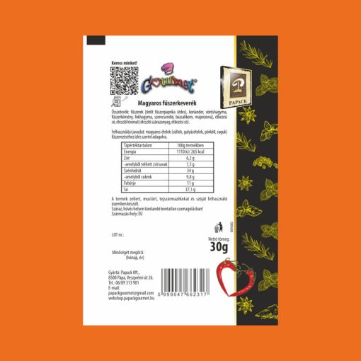 Magyaros fűszerkeverék Kt