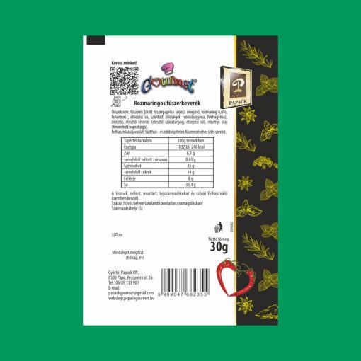 Rozmaringos fűszerkeverék Kt