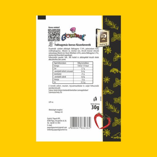 Fokhagymás-borsos fűszerkeverék Kt