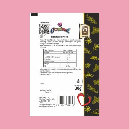 Pizza fűszerkeverék Kt