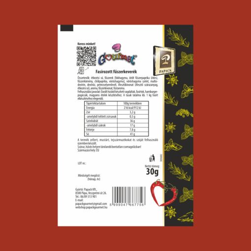 Fasírozott fűszerkeverék Kt.