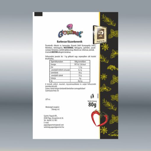 Barbecue fémdobozos fkev.