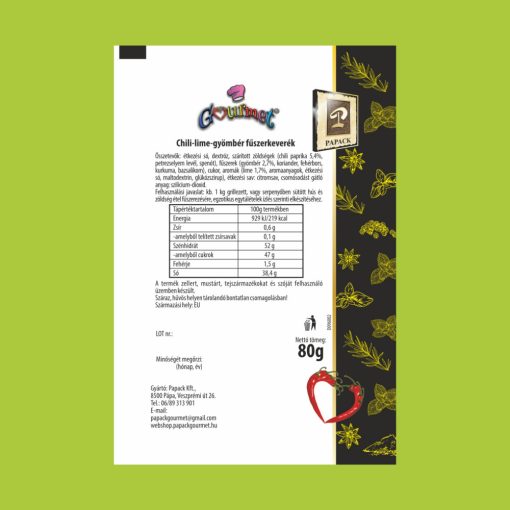 Chili-Lime-Gyömbér fémdobozos fkev.