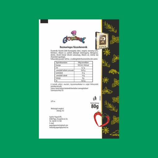 Rozmaringos fémdobozos fkev.