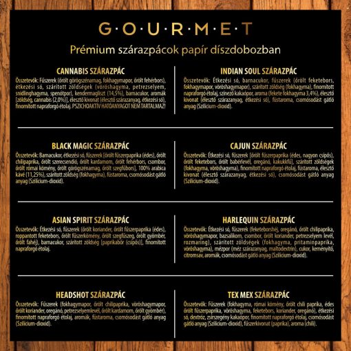 Szárazpác díszdoboz 8 féle fűszerrel